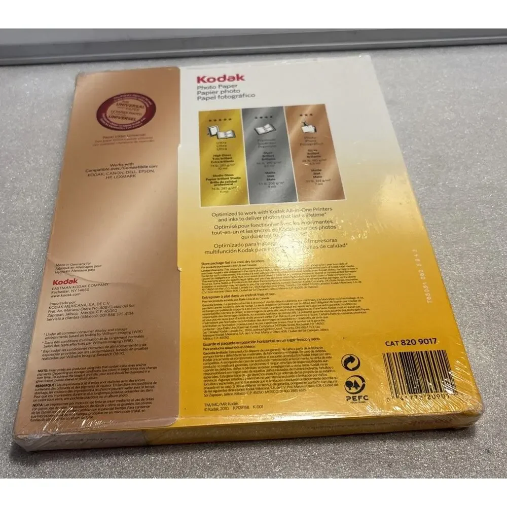 Kodak Picture Paper for InkJet Printers 8.5 x 11